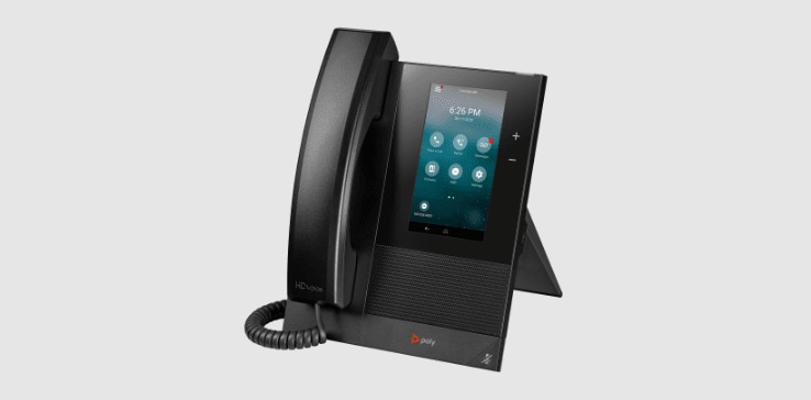 Poly CCX 400 entry level media desk phone with handset Poly CCX 400 entry level media desk phone with handset