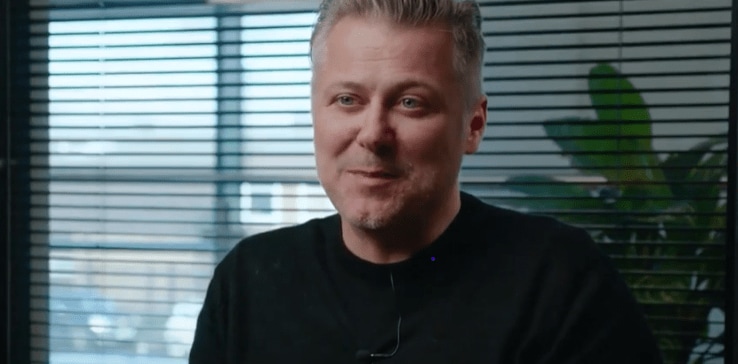 A person in a black shirt A person in a black shirt